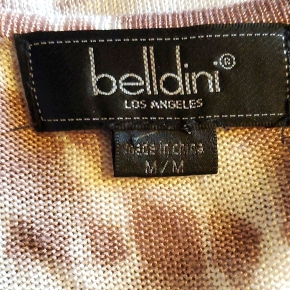 Belldini Two Piece Set Brown Cardigan Sweater Camisole Women’s Size Medium - Picture 10 of 16